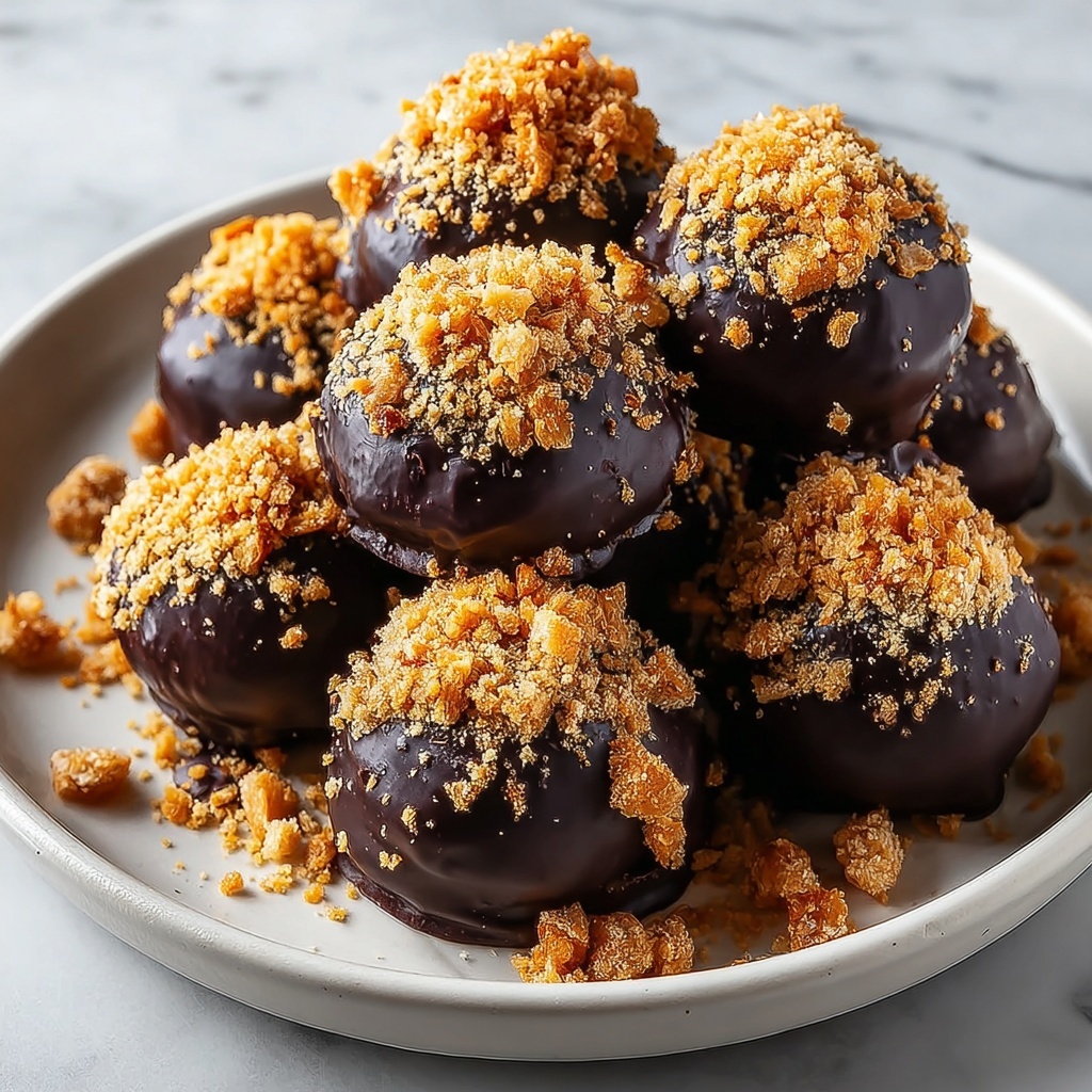Decadent Crispy Chocolate-Dipped Butterfinger Balls Recipe - Recipe Image
