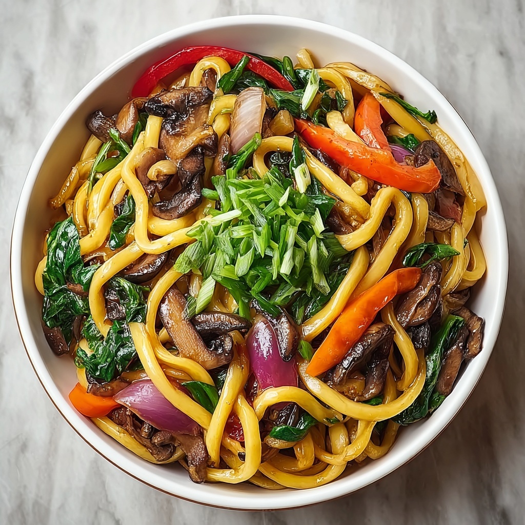 Yaki Udon Noodles with Vegetables and Choice of Protein Recipe - Recipe Image