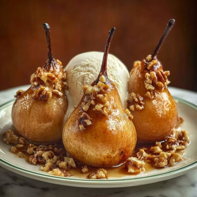 Classic Cinnamon Honey Baked Pears Recipe