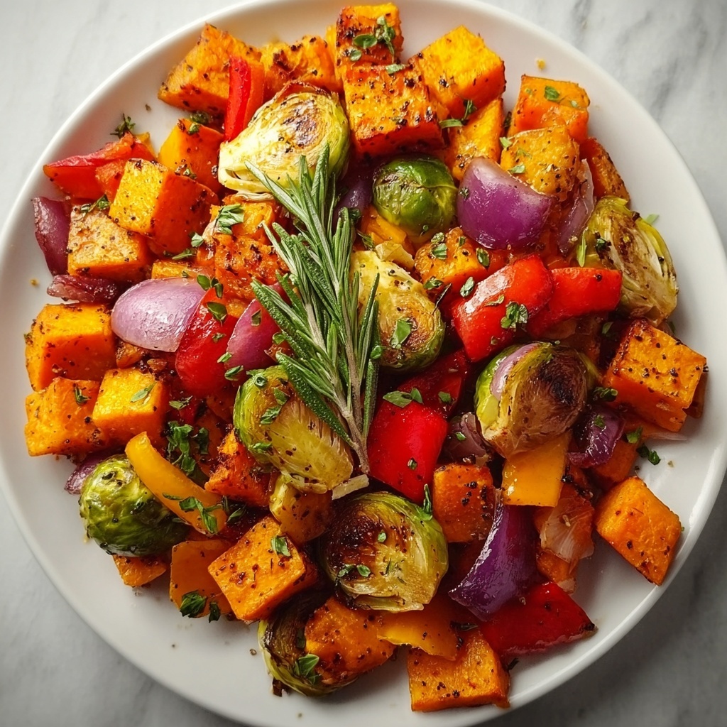 Festive Roasted Christmas Vegetables Recipe - Recipe Image