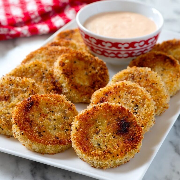 Oven Fried Green Tomatoes with Spicy Ranch Recipe