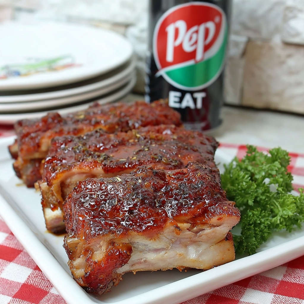 Cherry Dr Pepper Ribs Recipe - Recipe Image