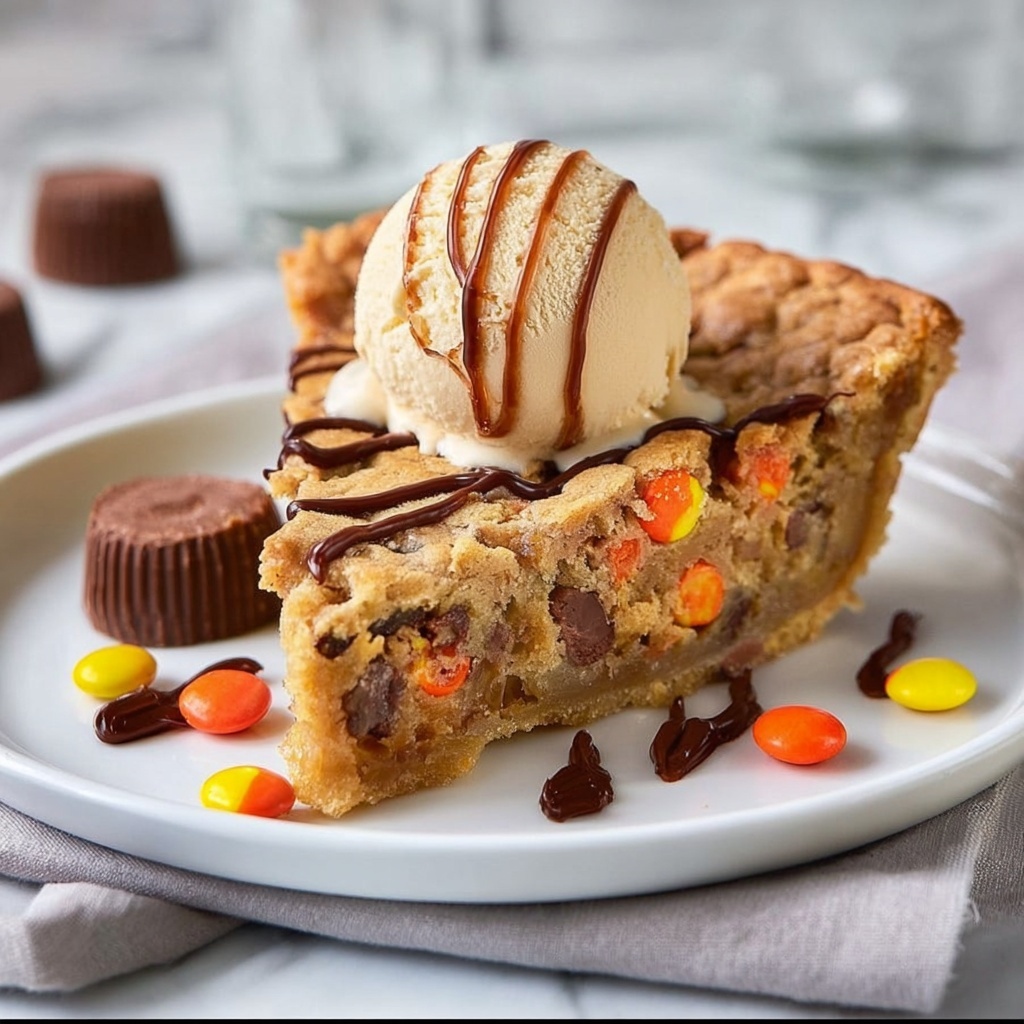 Reese’s Peanut Butter Cookie Pie Recipe - Recipe Image