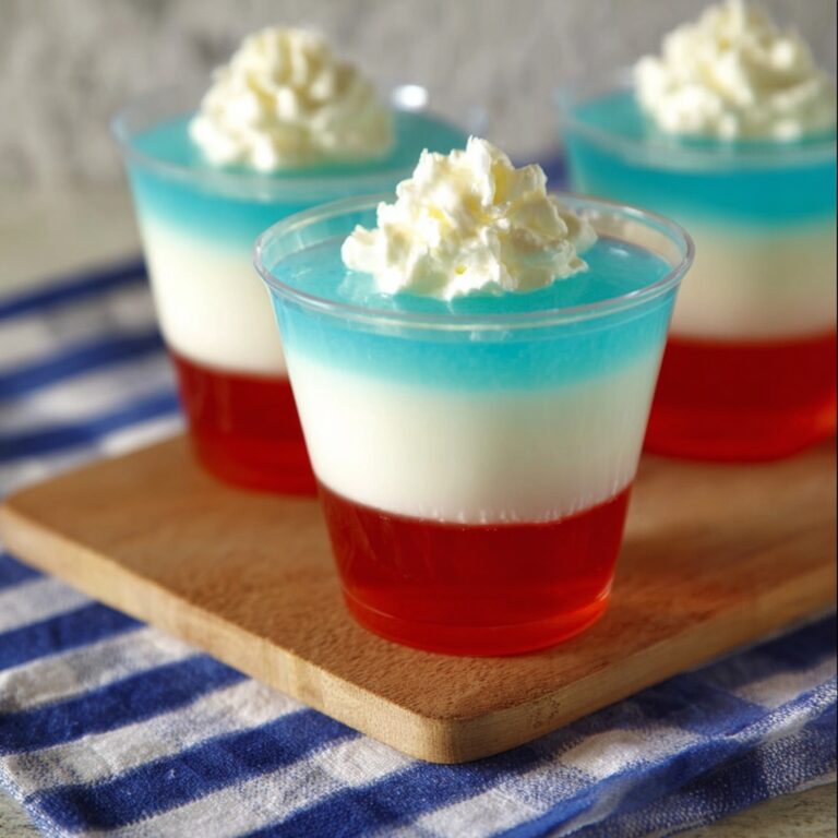 Red, White, and Blue Jello Shots Recipe