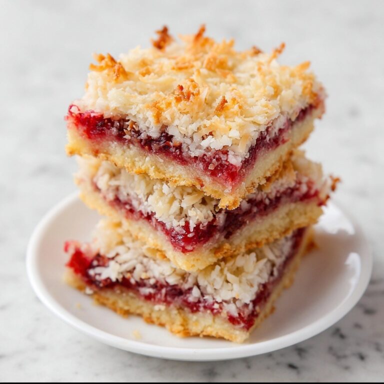 Homemade Raspberry Coconut Slice Recipe