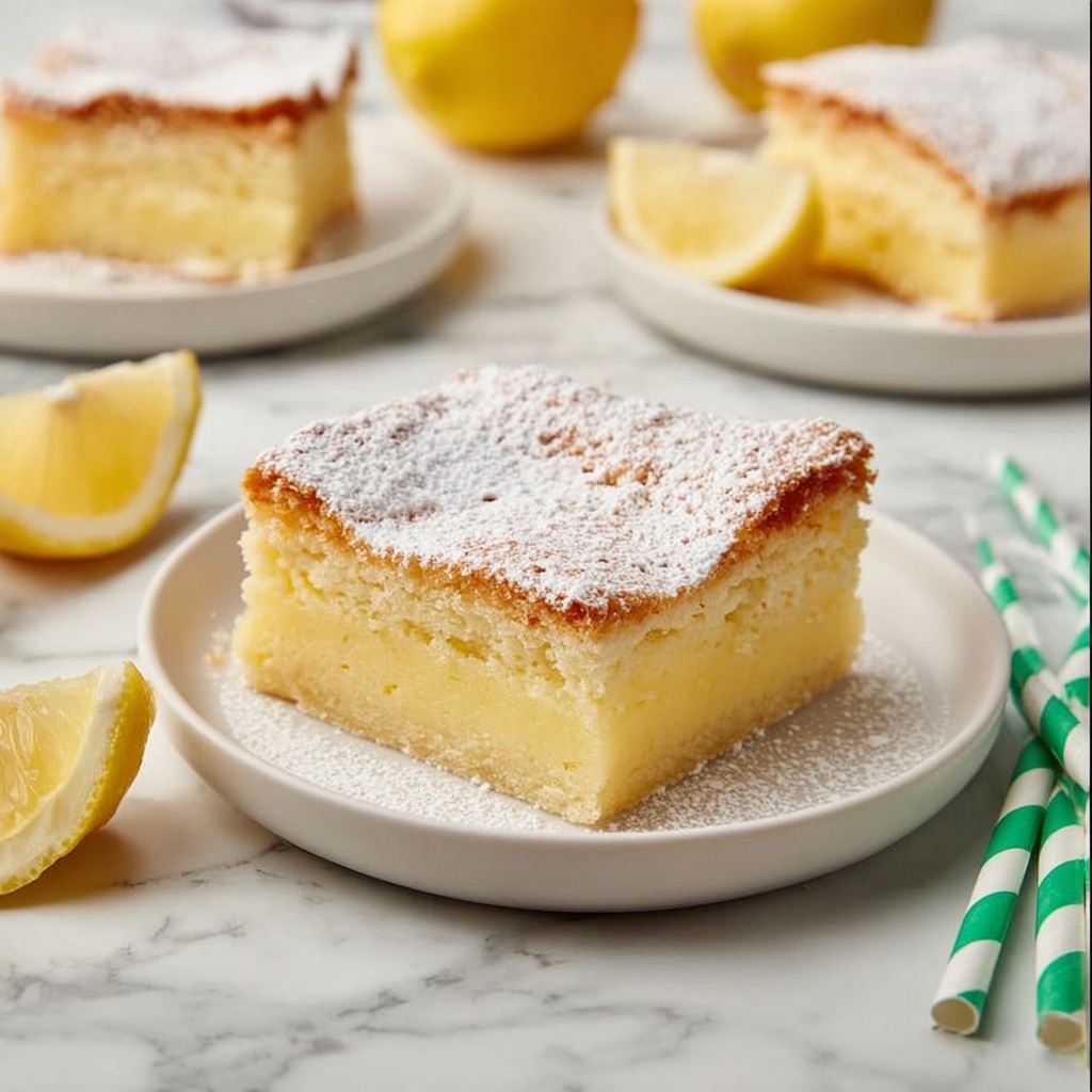 Lemon Custard Cake Recipe - Recipe Image