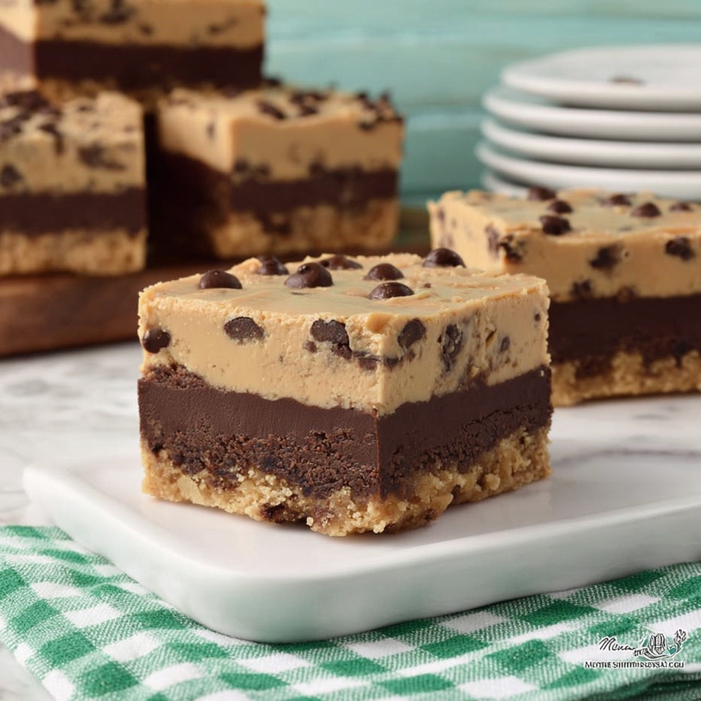Chocolate Chip Cookie Brownie Bars Recipe - Recipe Image