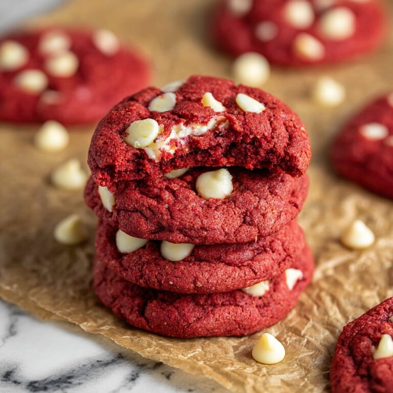 Red Velvet Cookies with White Chocolate Chips Recipe
