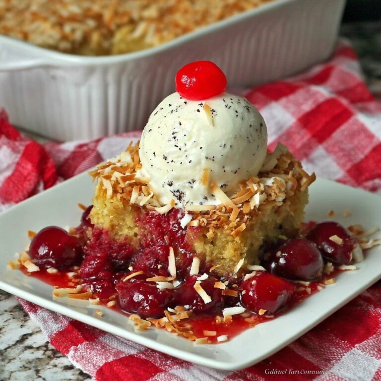 Instant Pot Pina Colada Dump Cake with Cherry Recipe