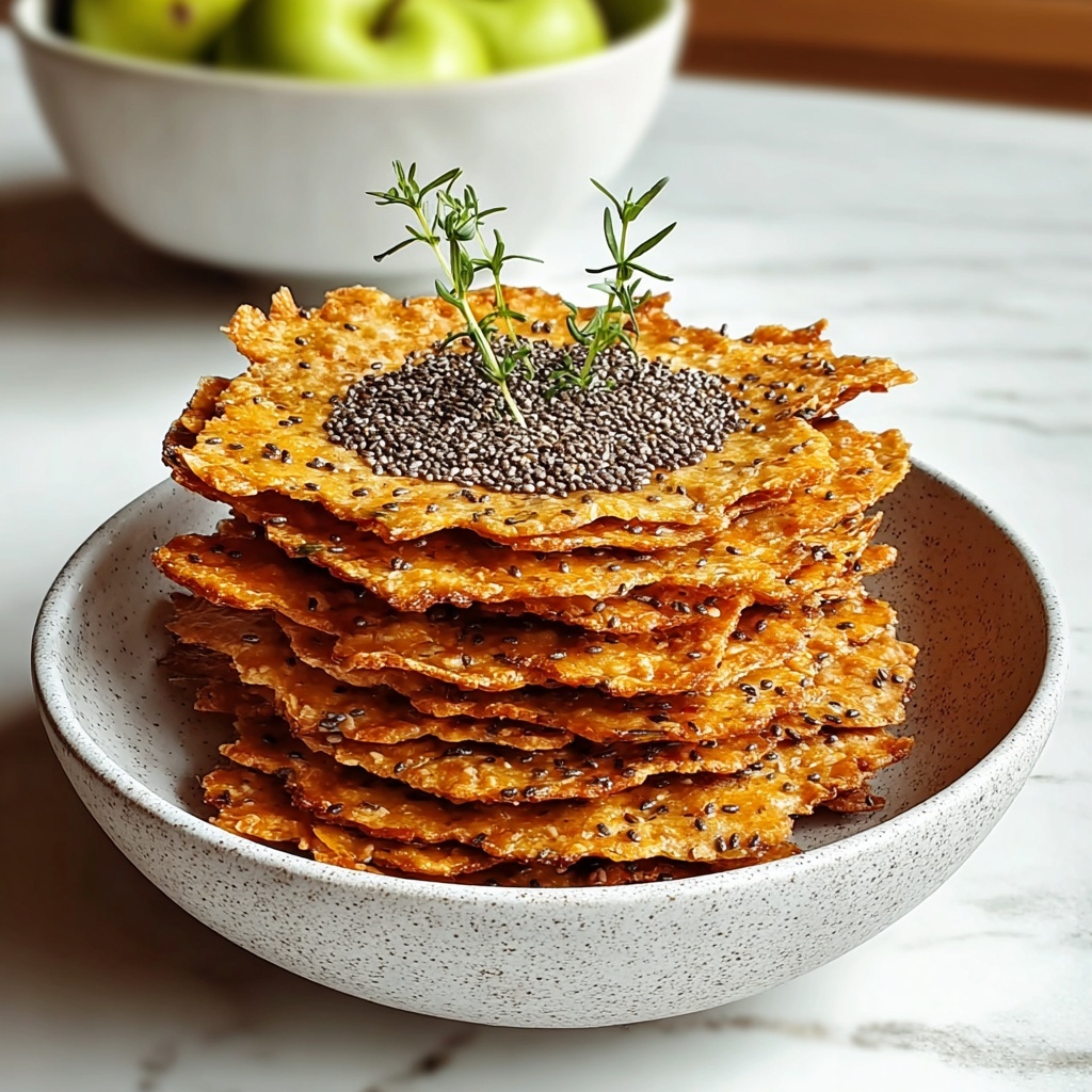 Crunchy Chia Flax Seed Crackers: The Best Healthy Snack Recipe - Recipe Image