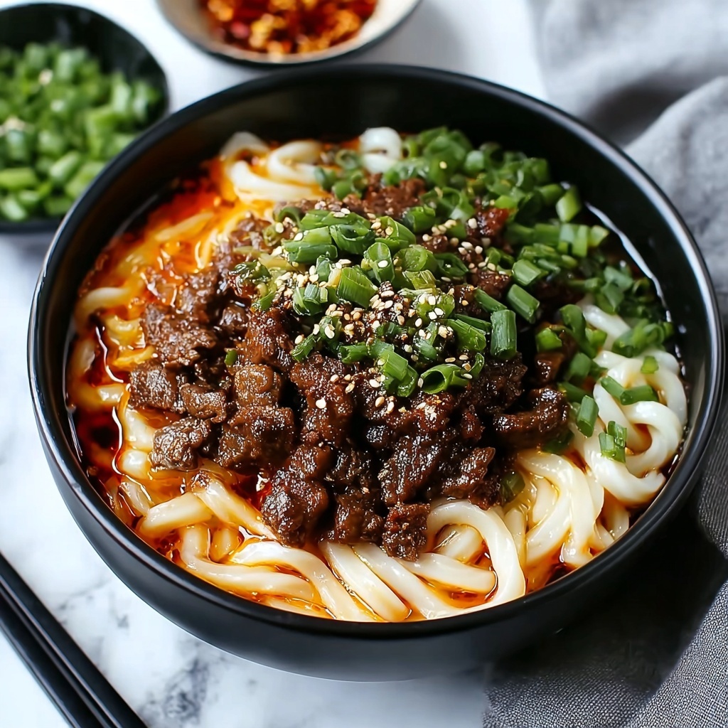 Irresistibly Spicy Korean Gochujang Beef Noodles in 30 Minutes Recipe - Recipe Image