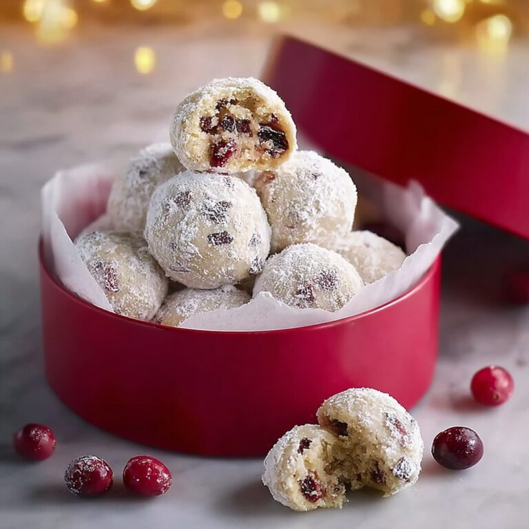 Irresistibly Buttery Cranberry Orange Snowball Cookies Recipe