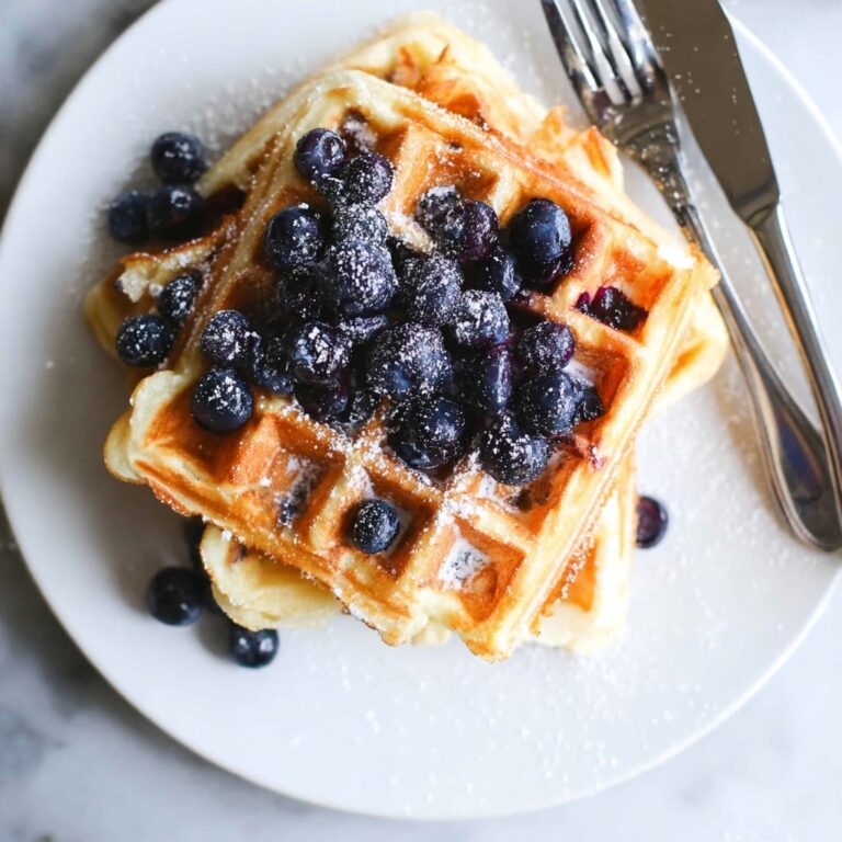 Blueberry Waffles Recipe