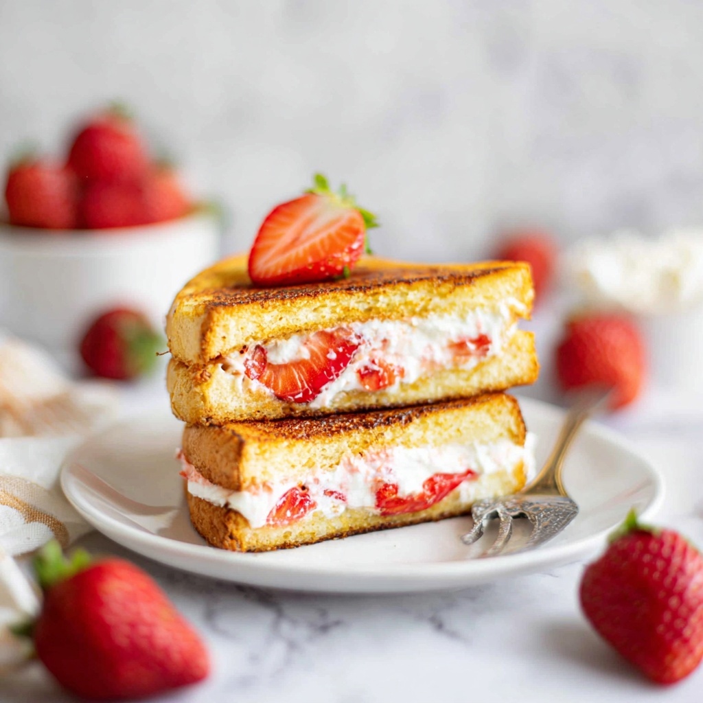 Strawberry Cream Cheese Stuffed French Toast Recipe - Recipe Image