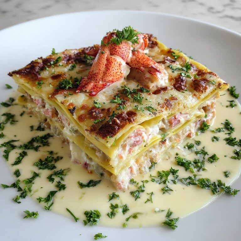 Seafood Lasagna with Lobster and Shrimp Recipe