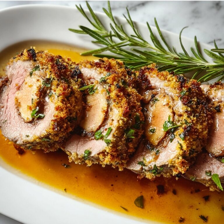 Herb-Crusted Juicy Roasted Pork Tenderloin Recipe