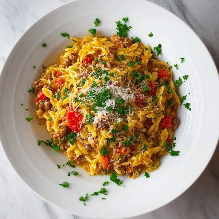 Savory Ground Beef Orzo Recipe