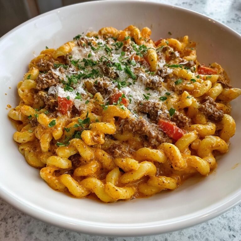 Creamy Rotel Pasta with Ground Beef Recipe