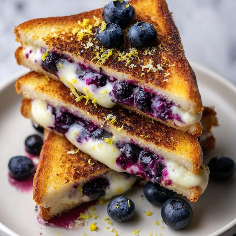 Blueberry Honey Cream Cheese Grilled Cheese Recipe