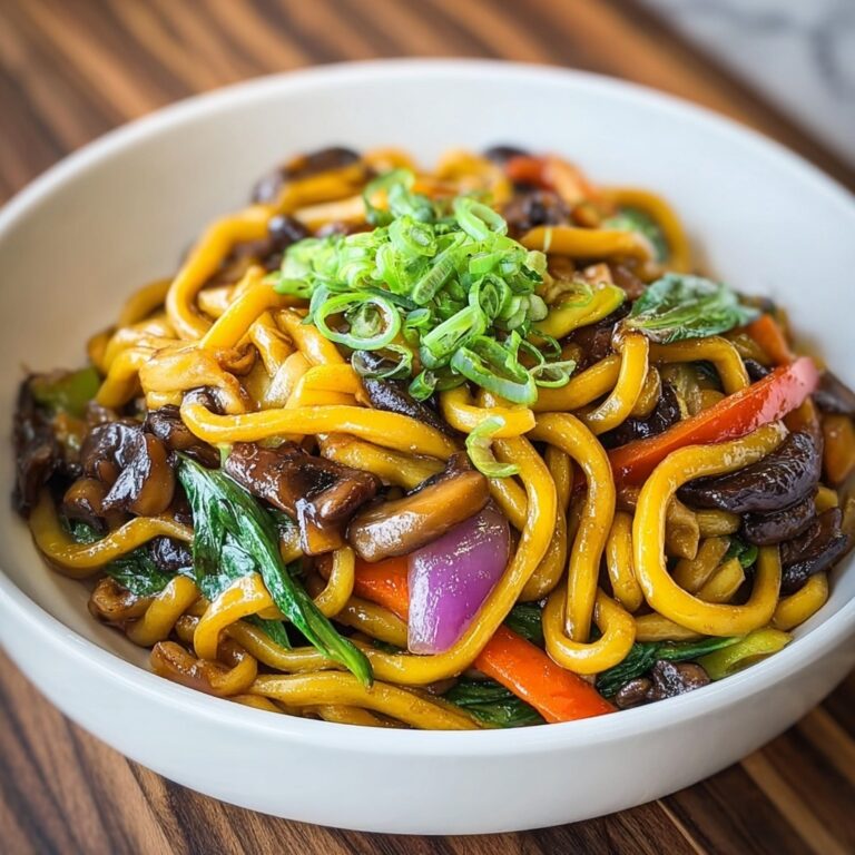 Yaki Udon Noodles with Vegetables and Choice of Protein Recipe