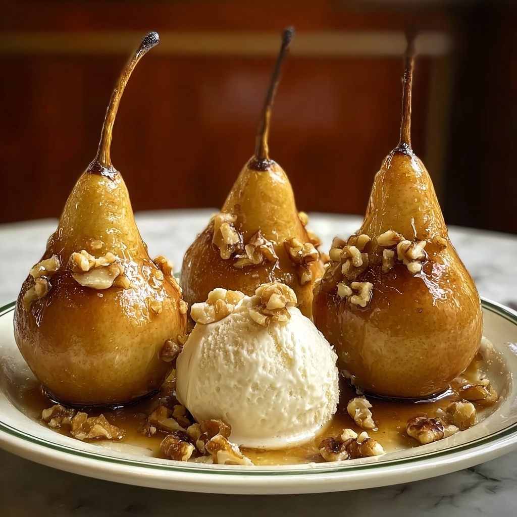 Classic Cinnamon Honey Baked Pears Recipe - Recipe Image