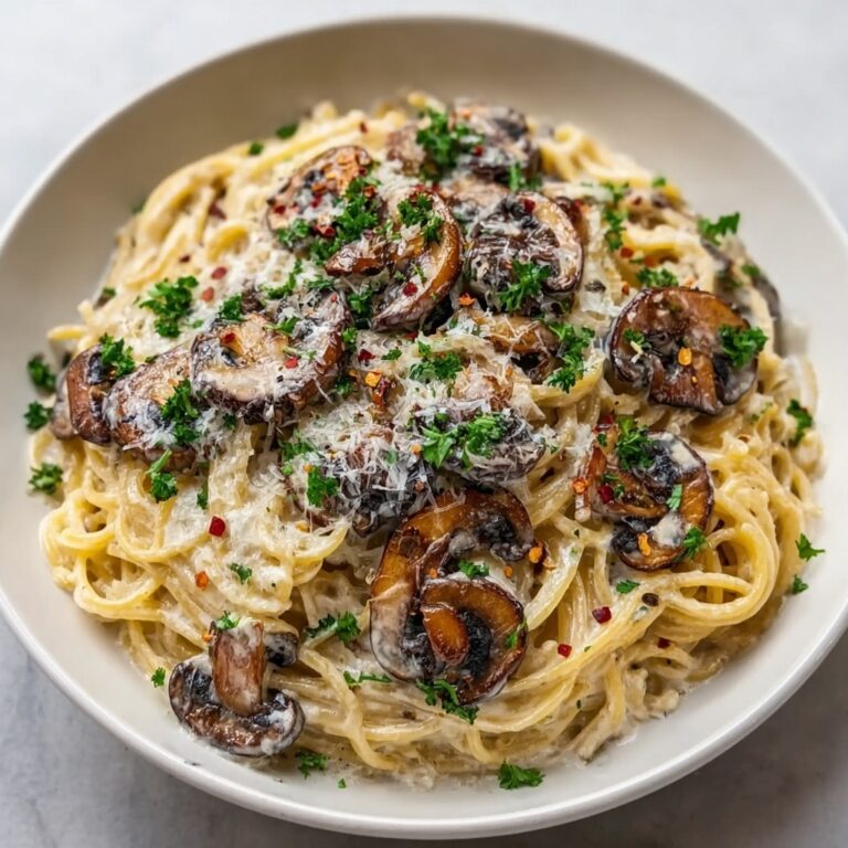Creamy Mushroom Spaghetti Recipe