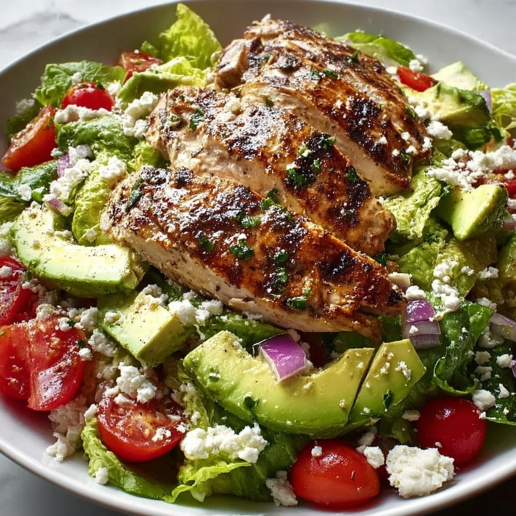 Grilled Chicken Avocado Salad Recipe - Recipe Image