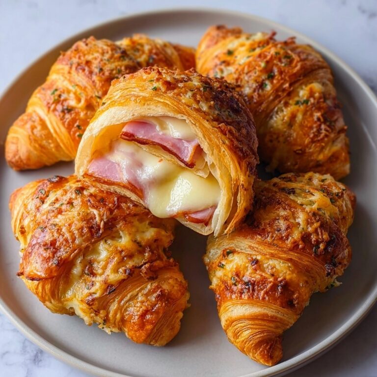 Oven-Baked Ham and Cheese Croissants Recipe