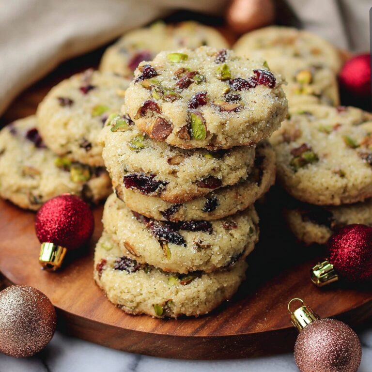 Cranberry Pistachio Shortbread Recipe
