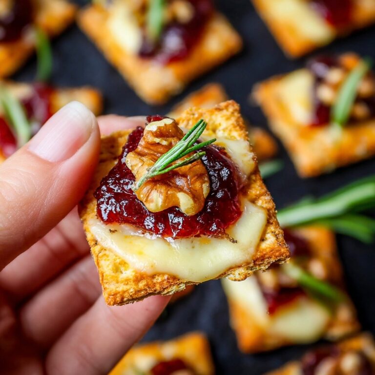 Cranberry Brie Bites with Cranberry Sauce and Pecans Recipe