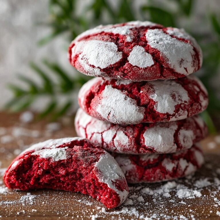 Red Velvet Crinkle Cookies Recipe