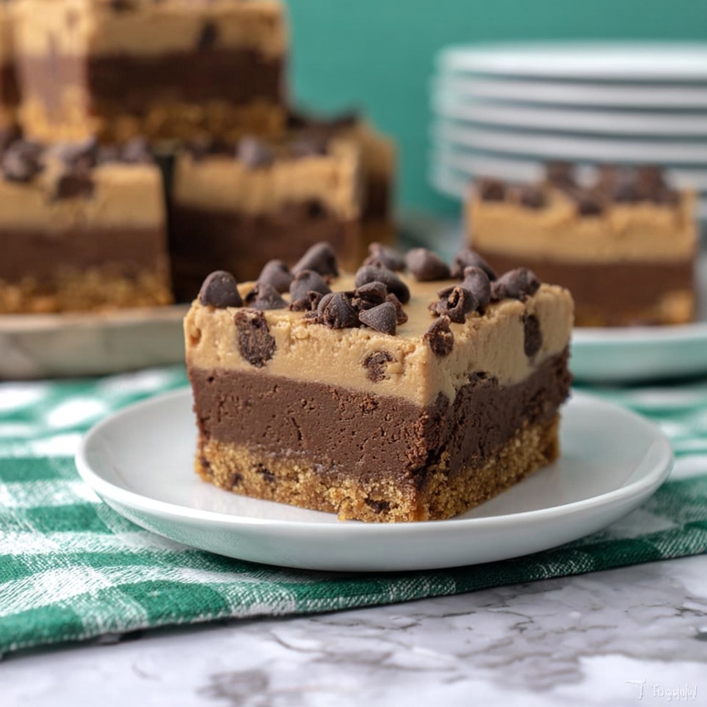 Chocolate Chip Cookie Brownie Bars Recipe - Recipe Image