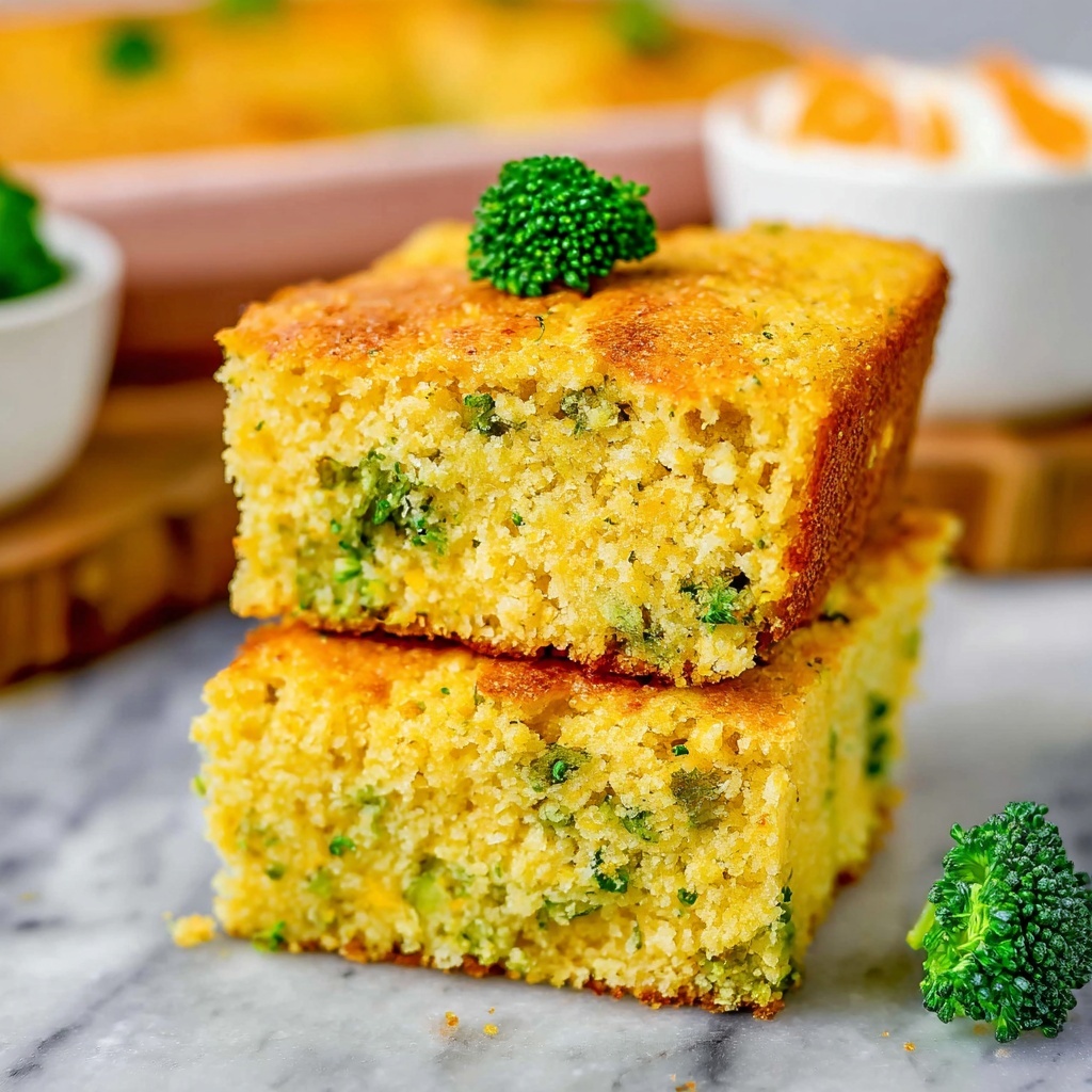 Broccoli Cheese Cornbread Recipe - Recipe Image