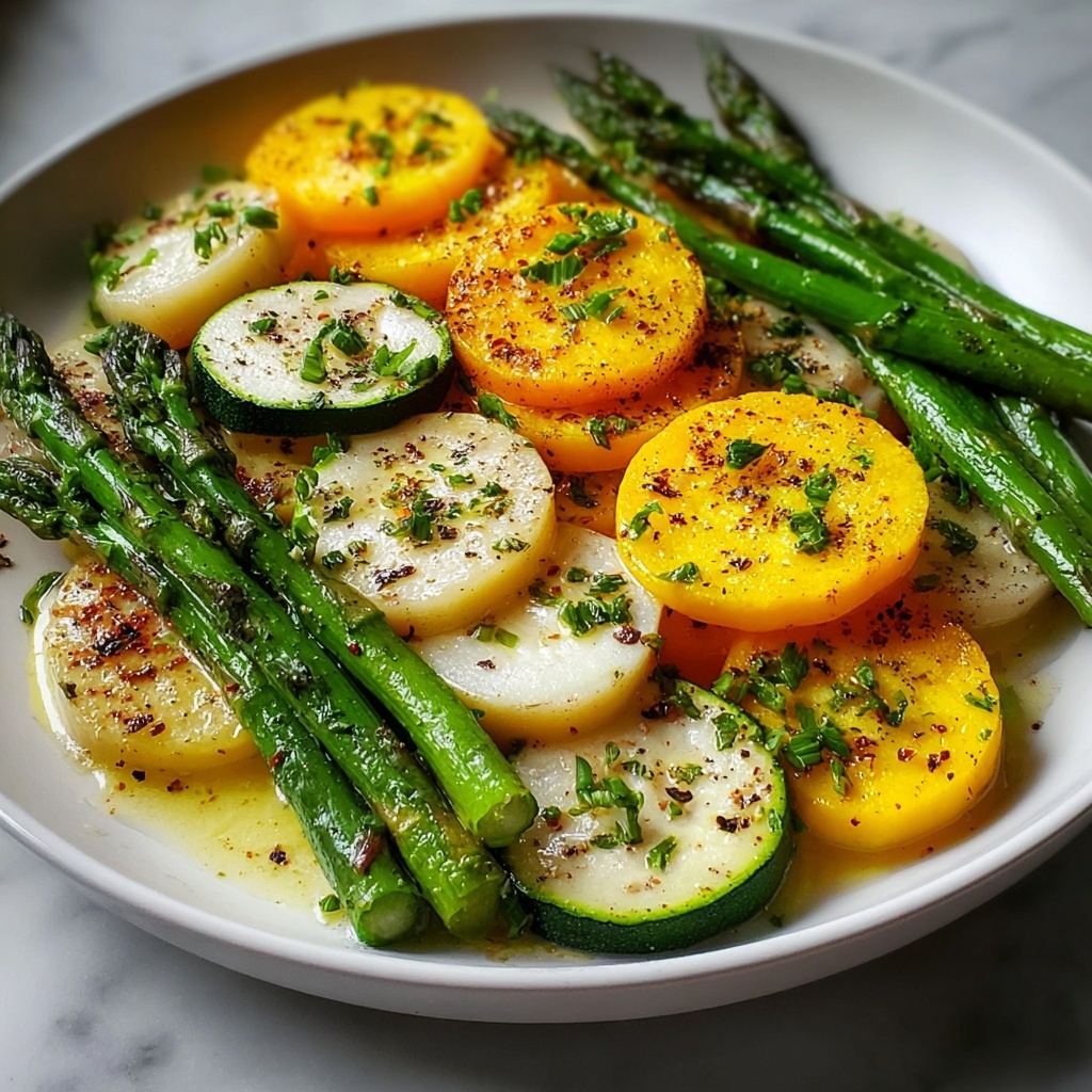 Flavorful Asparagus with Zucchini and Squash – A Delicious Roast Recipe - Recipe Image