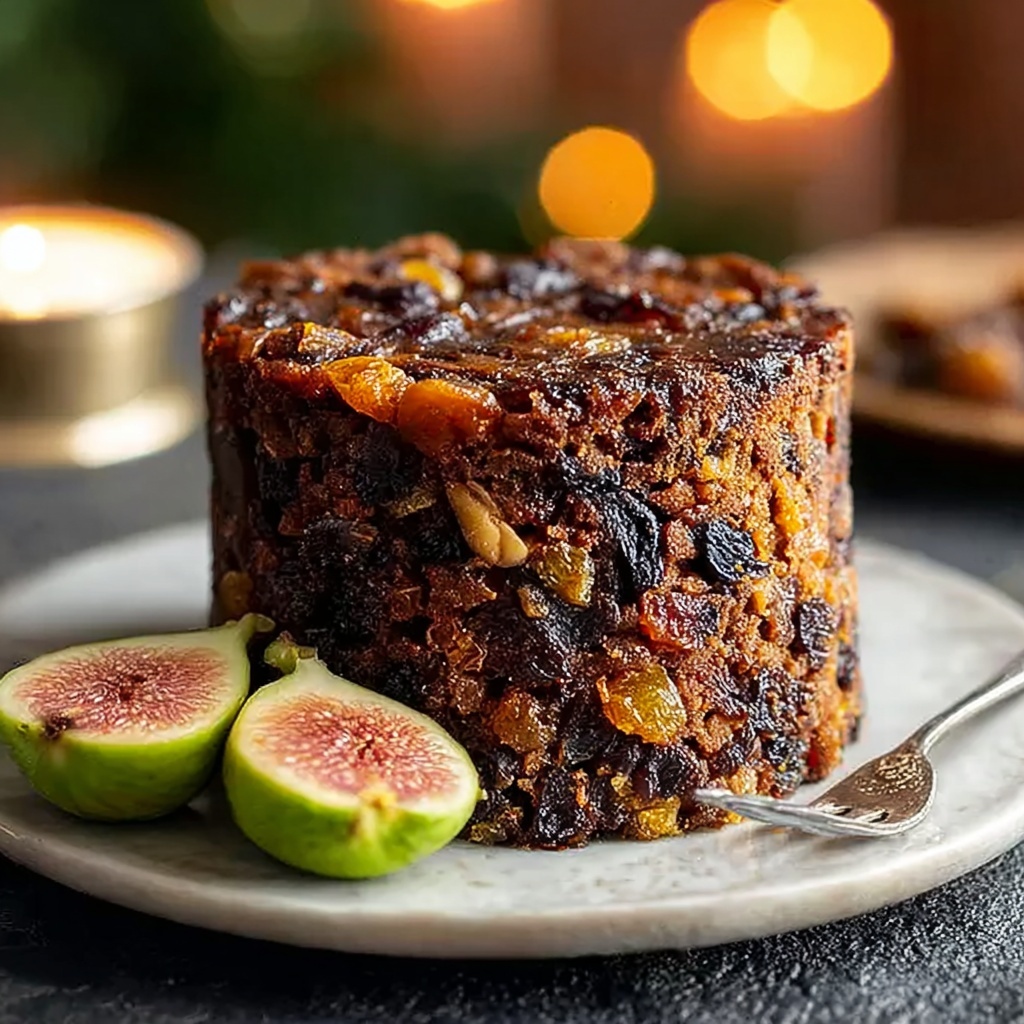Decadent Fig, Apricot and Pistachio Christmas Cake Delight Recipe - Recipe Image