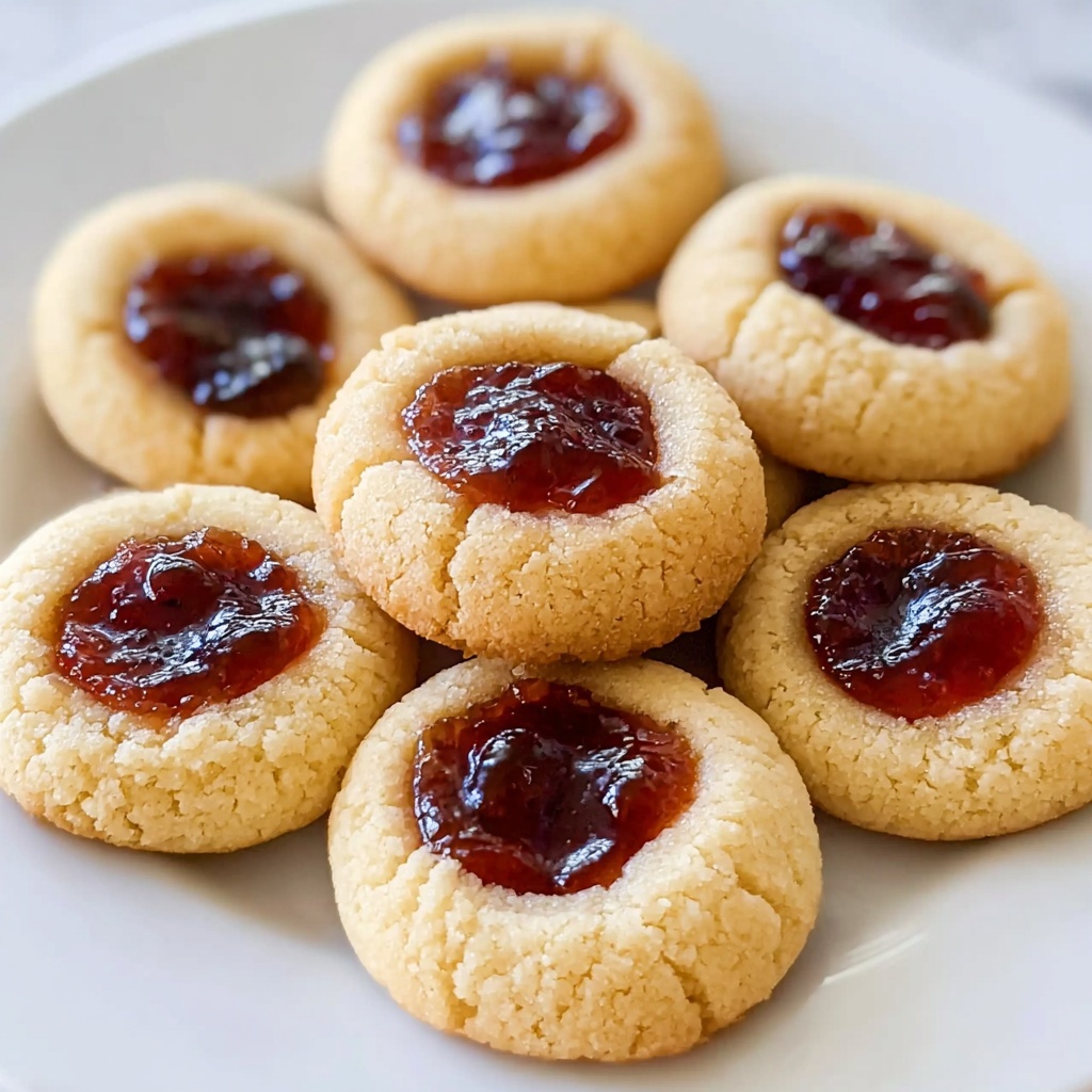 Irresistibly Soft Thumbprint Cookies with Jam Delight Recipe - Recipe Image