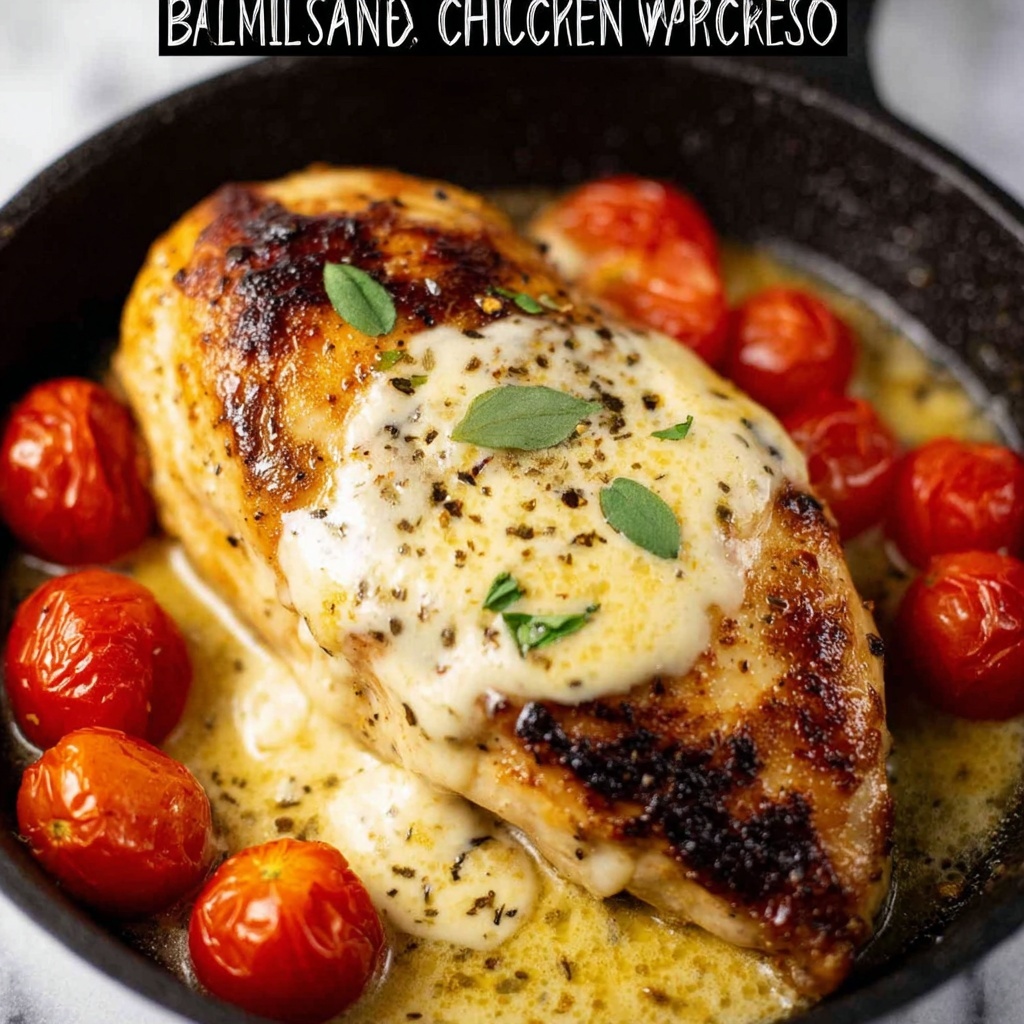 Balsamic Glazed Caprese Chicken Recipe - Recipe Image