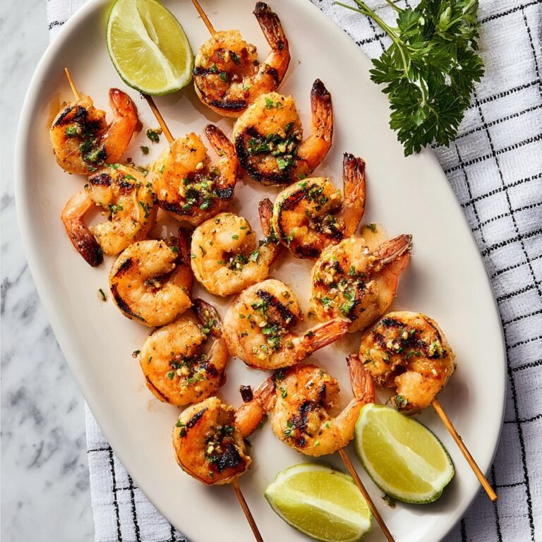 Marinated Grilled Shrimp Skewers Recipe