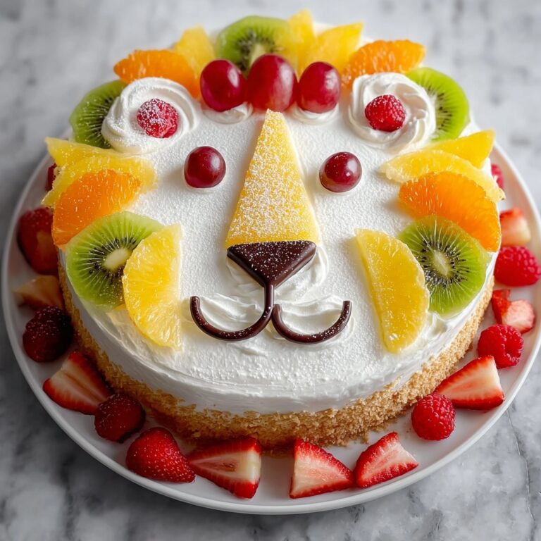 Fruit Lion Cake Recipe