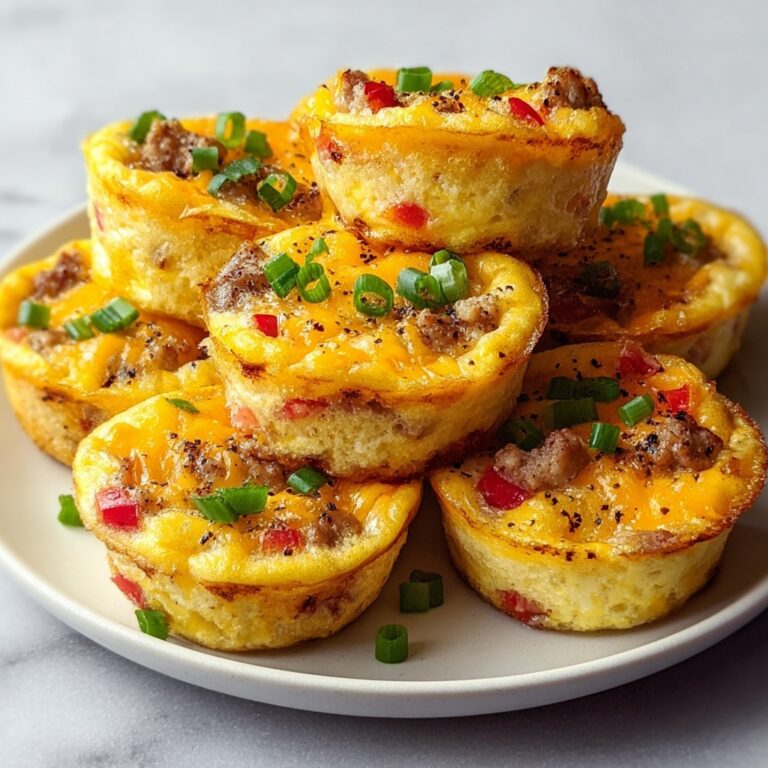 Muffin Tin Egg Bites with Cheddar, Bell Peppers, and Bacon Recipe