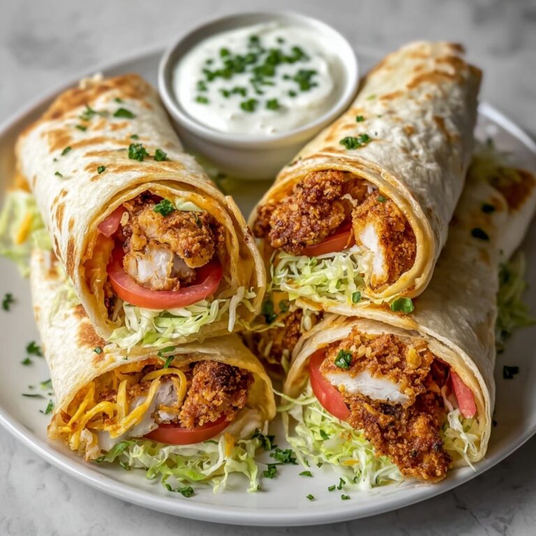 Crunchy Crispy Air Fryer Chicken & Mozzarella Wraps Recipe