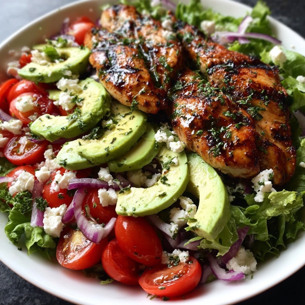 Grilled Chicken Avocado Salad Recipe - Recipe Image