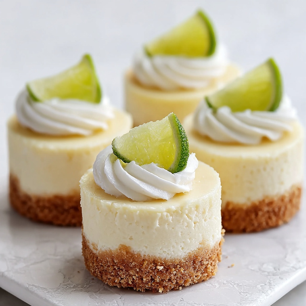 Mini Key Lime Cheesecakes Recipe - Recipe Image