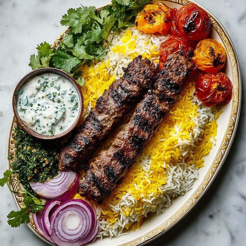 Kabob Koobideh: Iranian Spiced Ground Beef Kebabs Recipe - Recipe Image