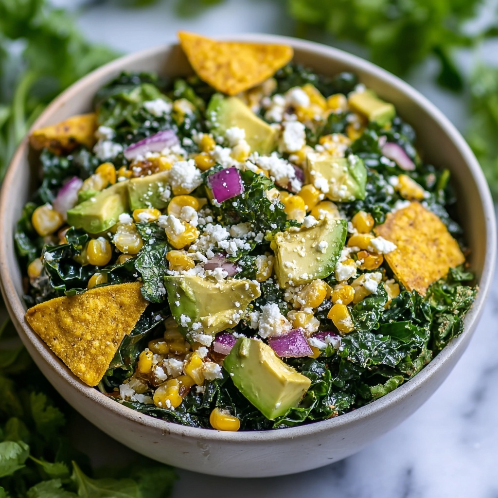 Mexican Street Corn Kale Salad Recipe - Recipe Image