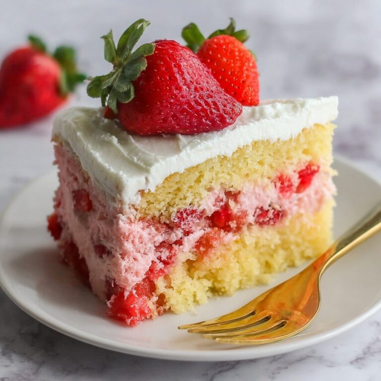 Strawberry Jello Poke Cake Recipe