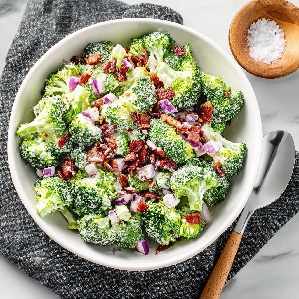 Classic Broccoli Salad with Turkey Bacon and Cranberries Recipe - Recipe Image