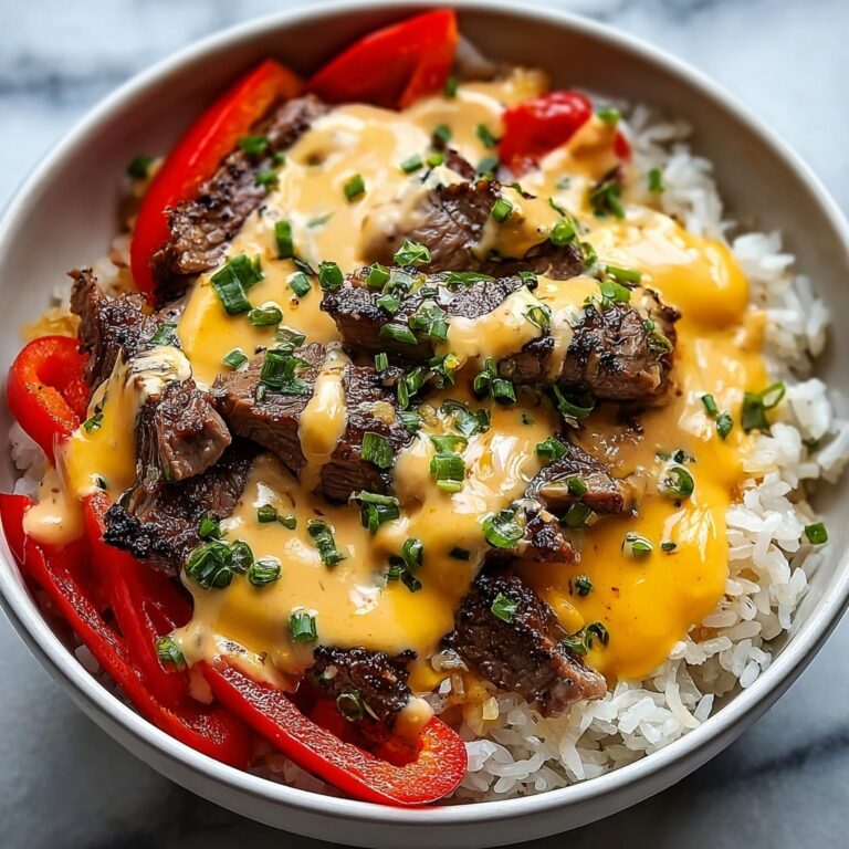 High Protein Philly Cheesesteak Rice Bowls Recipe