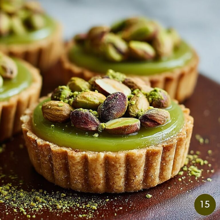 Indulgent Mini Pistachio Tartlets for Sweet Celebrations Recipe