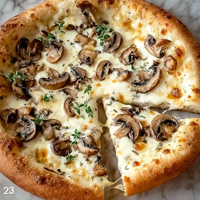Irresistibly Cheesy White Mushroom Pizza in Just 30 Minutes Recipe